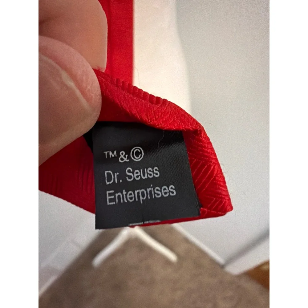 Dr Seuss The Grinch Christmas Ornament Red Necktie Mens Holiday Tie RN88147